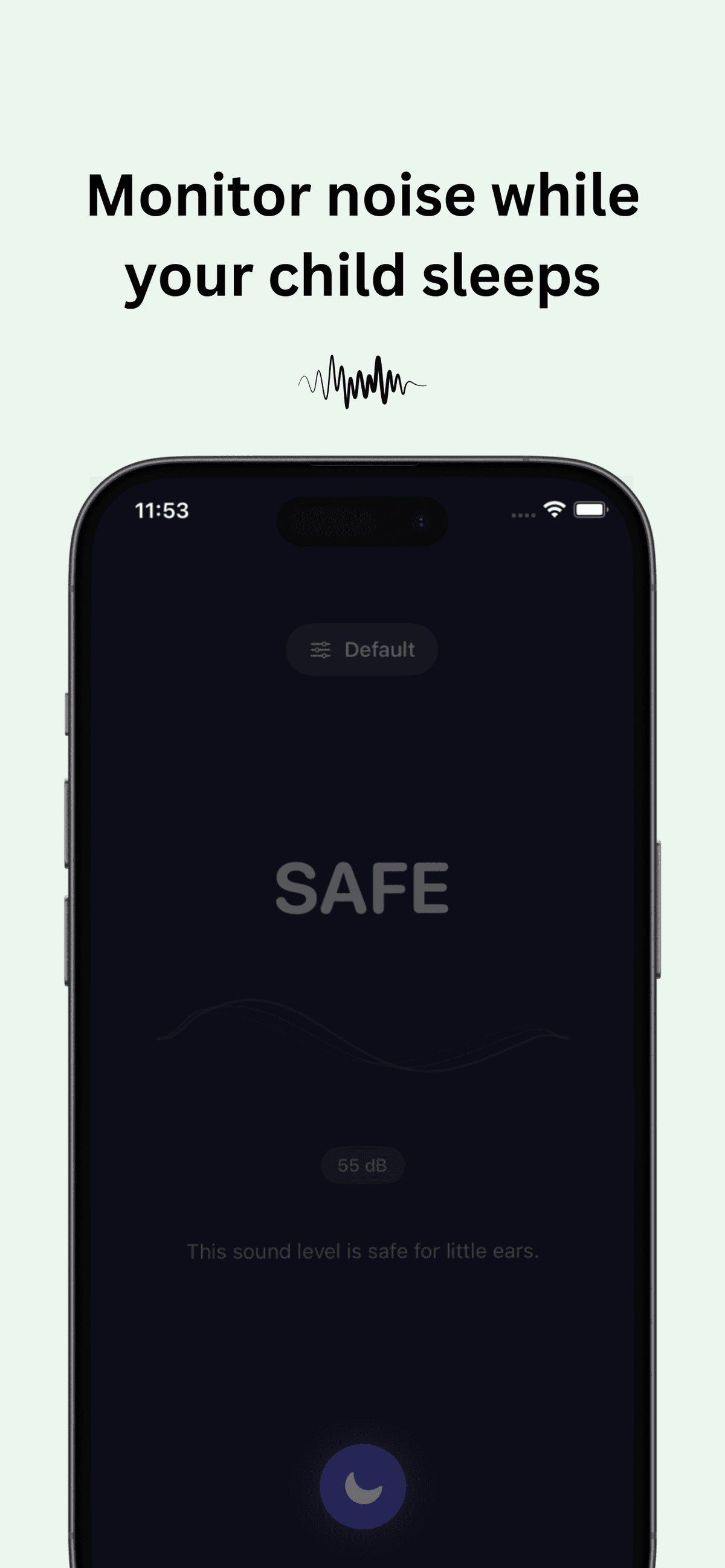 Dark mode for nighttime monitoring